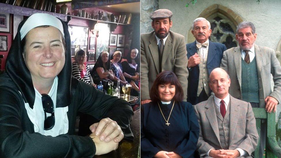 Janet Cavanagh and Vicar of Dibley