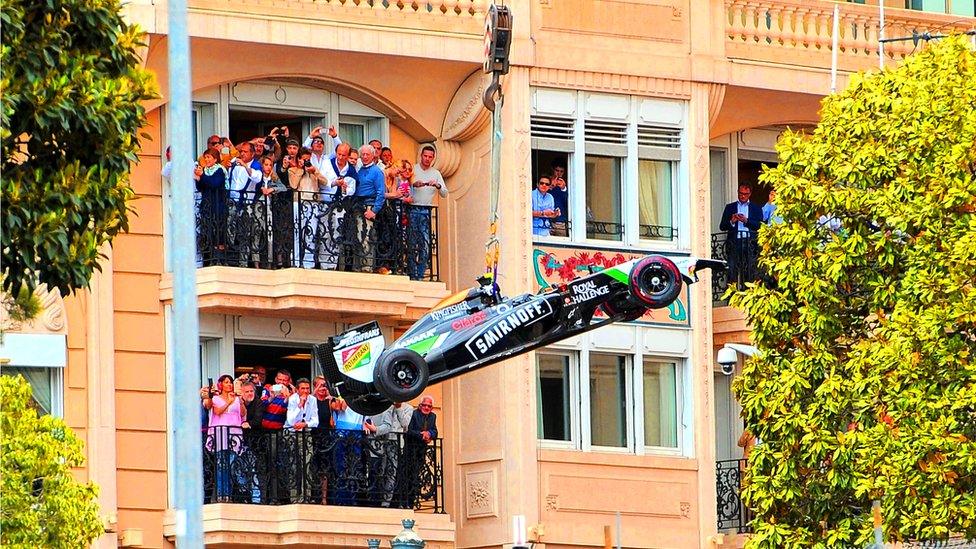 Force India at Monaco