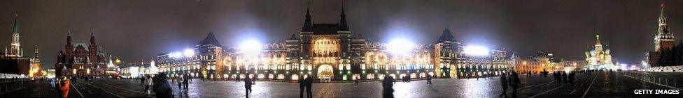 Red Square at New Year 2005