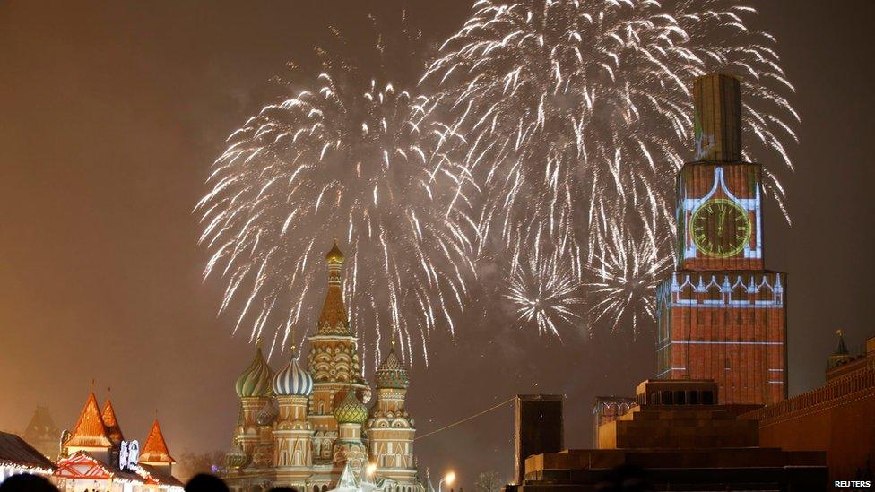 Fireworks in Moscow