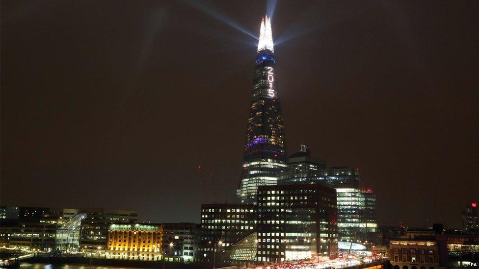 New Year's Eve celebrations in London