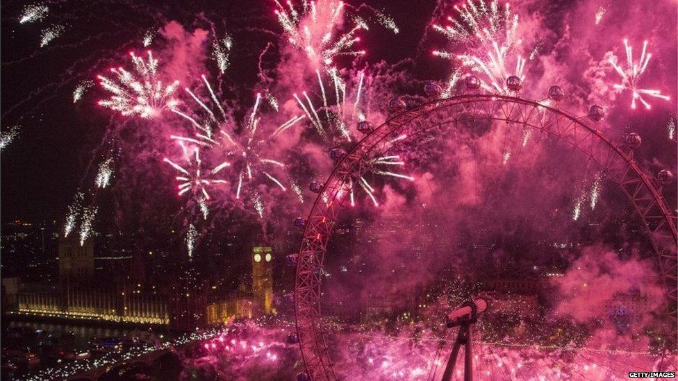 Fireworks in London