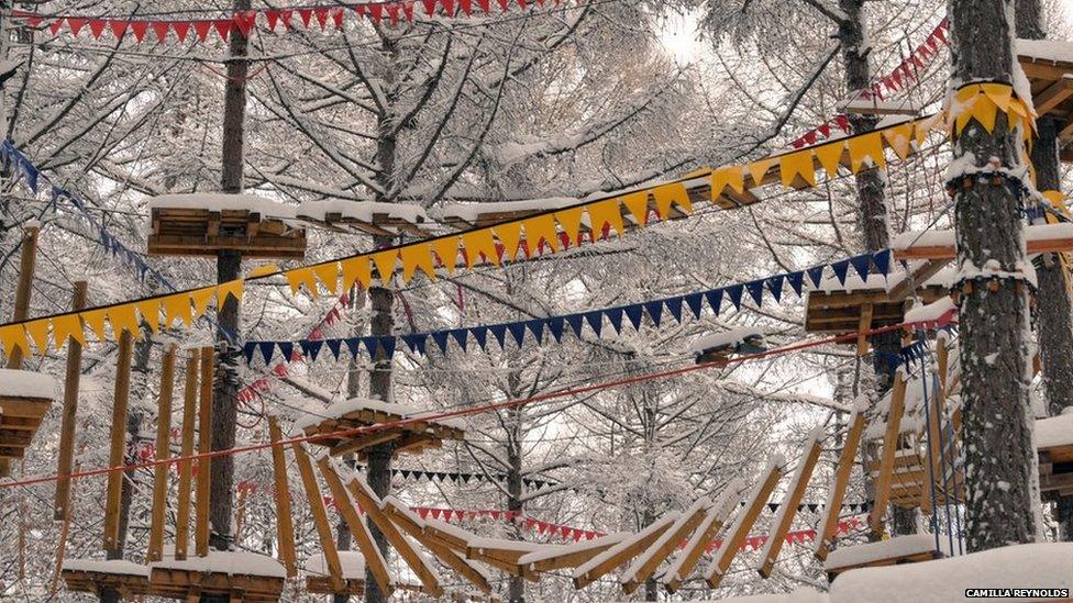 Snow covered trees in the Urals, Russia. Photo: Camilla Reynolds