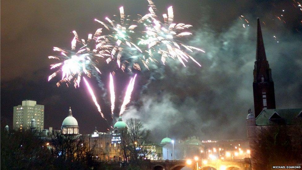 Fireworks in Aberdeen