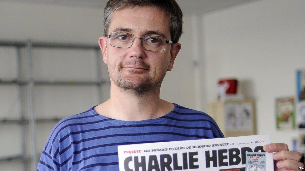 A file picture dated 19 September 2012 shows Publishing director of the the French satirical newspaper Stephane Charbonnier