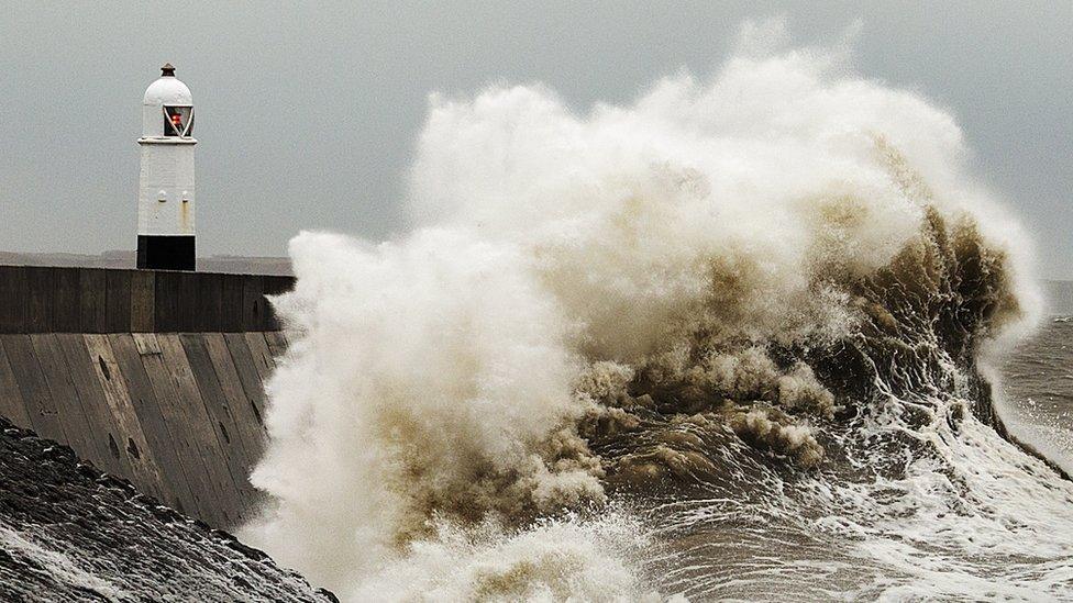 Susan Dobbs took this picture of high tide at Porthcawl