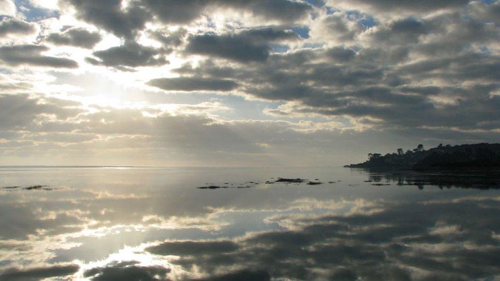 The view from the Cob at Porthmadog looking towards Borth y Gest, captured by Graham Bond