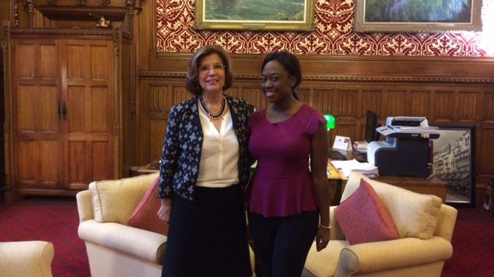 Ayshah and Baroness D'Souza