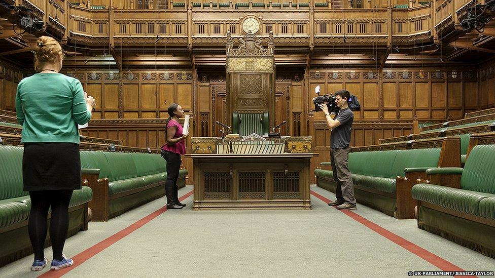 Ayshah Tull in the House of Commons.