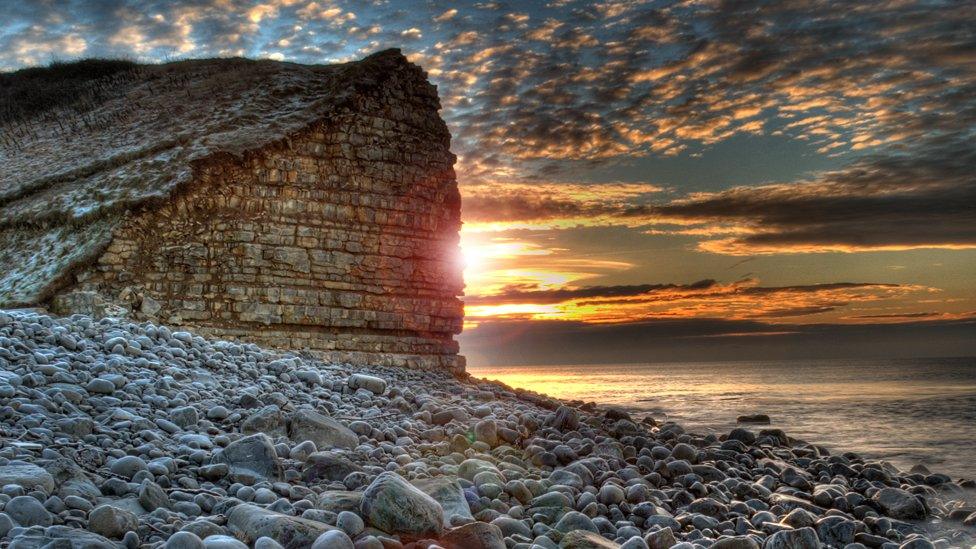 Llantwit Major Beach in the Vale of Glamorgan