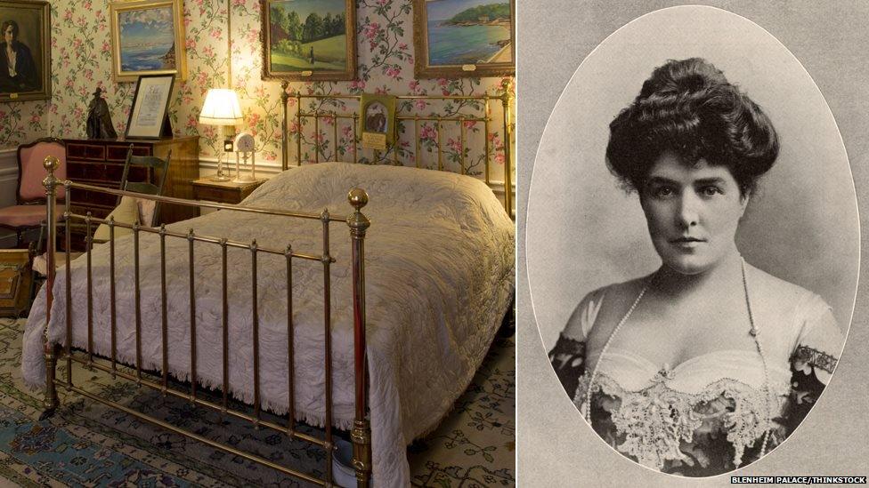 The bedroom of Churchill's birth and Lady Randolph Churchill