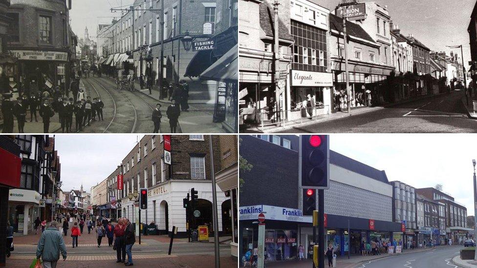 Ipswich town centre through the years