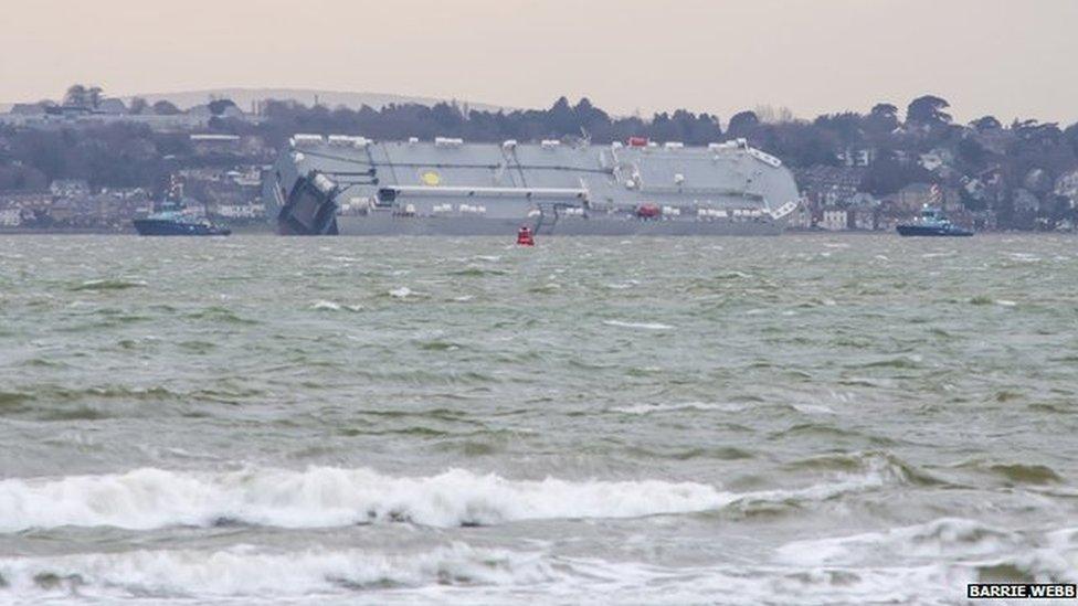 The Hoegh Osaka in the Solent