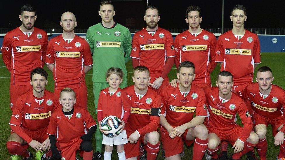 Cliftonville went into the showpiece match hoping to win the League Cup for a third consecutive season