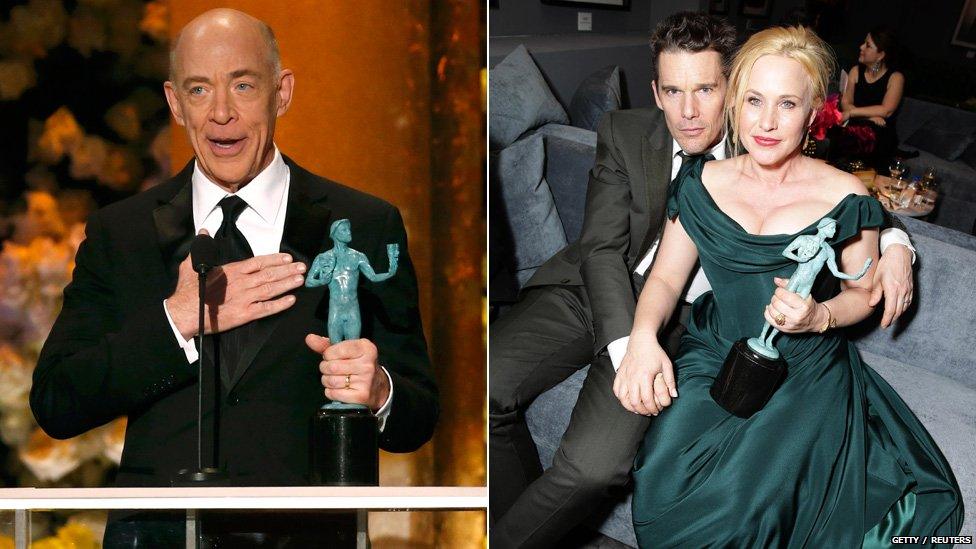 JK Simmons and Ethan Hawke with Patricia Arquette