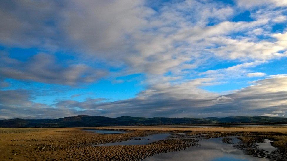 This panorama of Aberdyfi beach in Gwynedd was captured by Kevin Richardson, of Corris, Gwynedd.