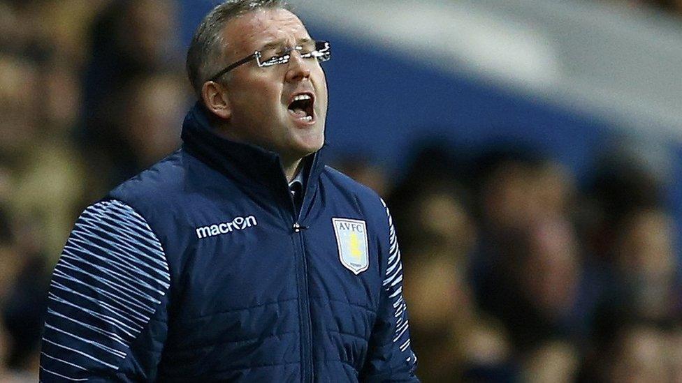 Aston Villa manager Paul Lambert