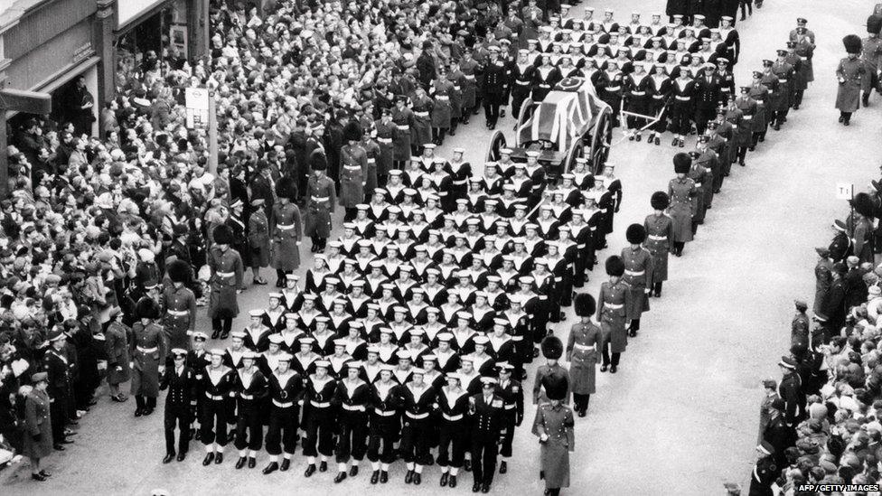 Winston Churchill's funeral march