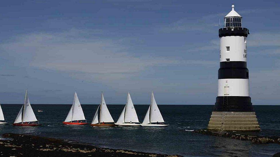 Black Point lighthouse in Anglesey