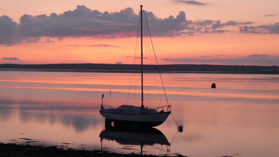 Y Foryd bay on the Menai Strait, Caernarfon