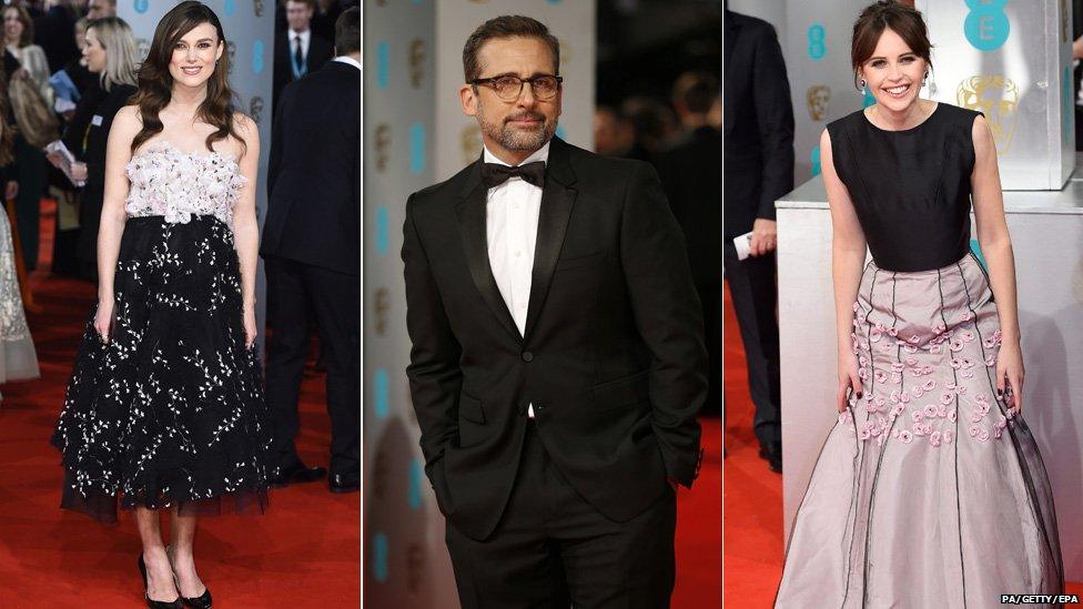 Keira Knigtley, Steve Carell and Felicity Jones