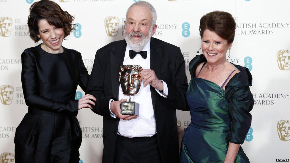 Sally Hawkins, Mike Leigh and Imelda Staunton