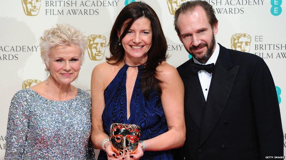 Julie Walters, Christine Langan and Ralph Fiennes