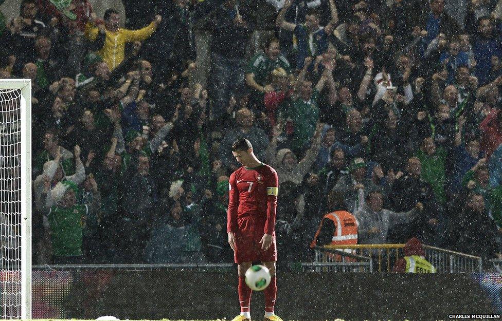 Portugal footballer Cristiano Ronaldo, pictured during match against Northern Ireland