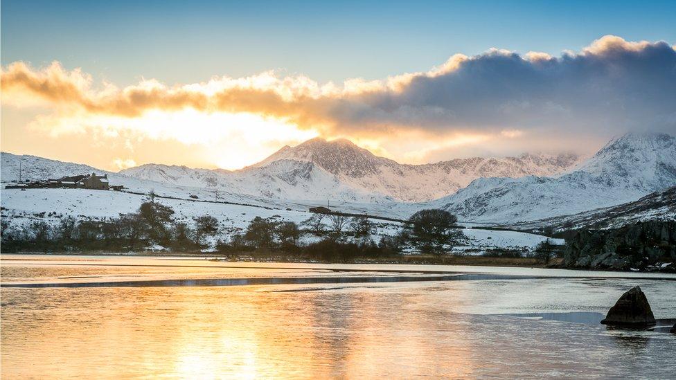 Snowdon at sunset