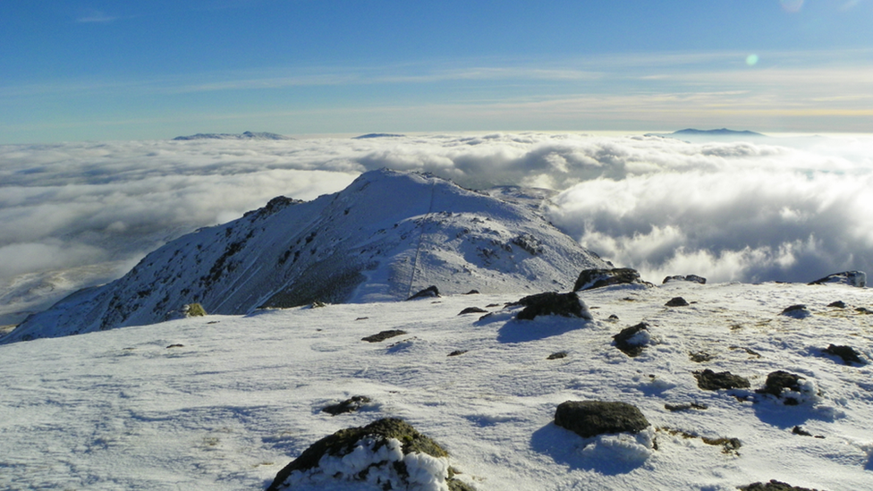 Cloud below Arenig Fawr, near Bala