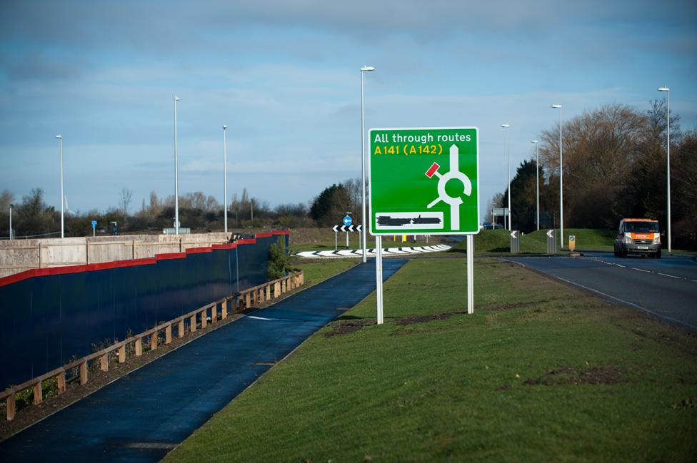 Obscured superstore sign Chatteris