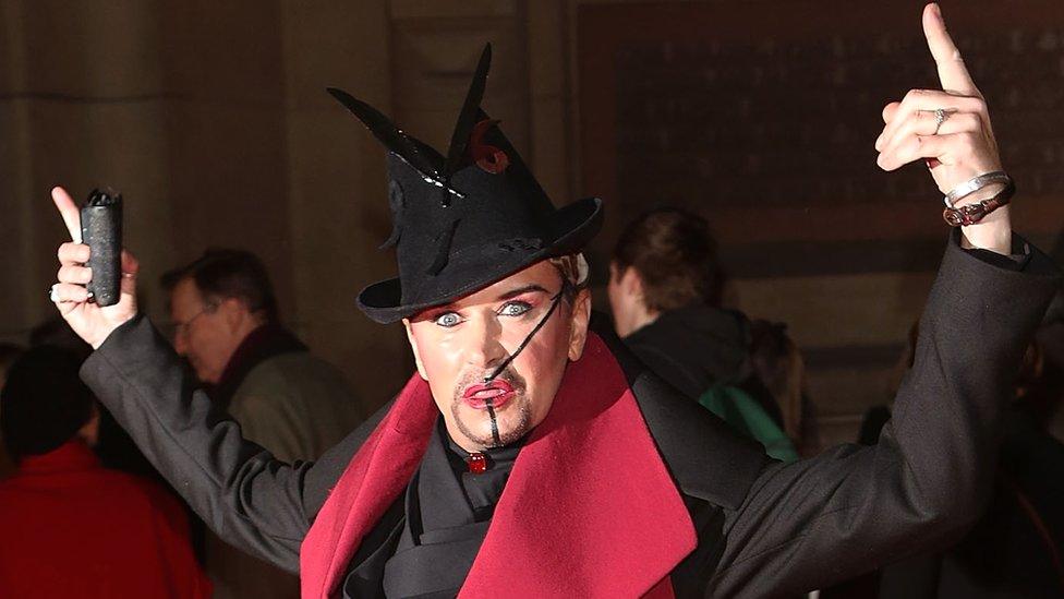 Steve Strange attends the private view of "David Bowie Is" at Victoria & Albert Museum in London in 2013