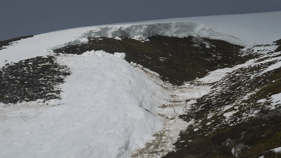 Avalanche at Corie Ardair