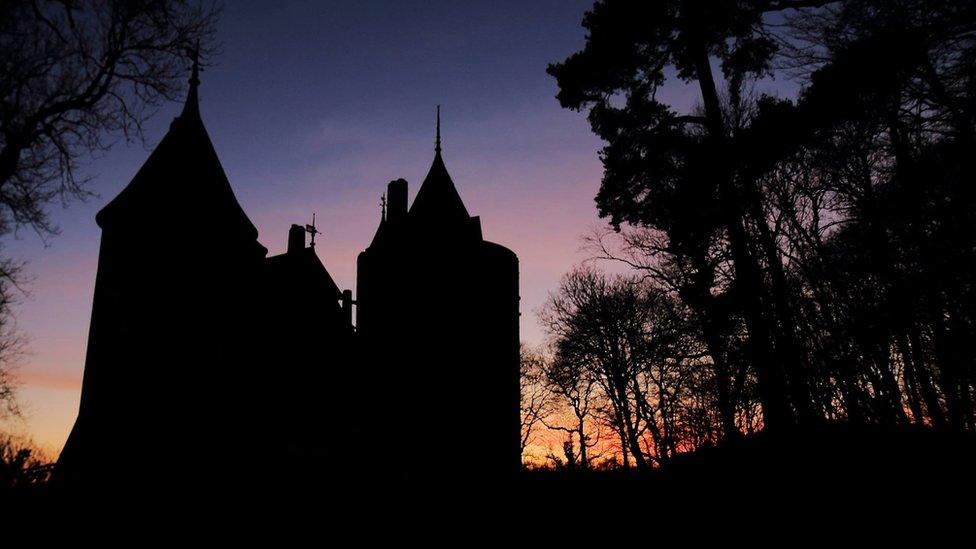 Castell Coch in Tongwynlais, Cardiff, taken at sunset by Alan Cheng from Llandaff