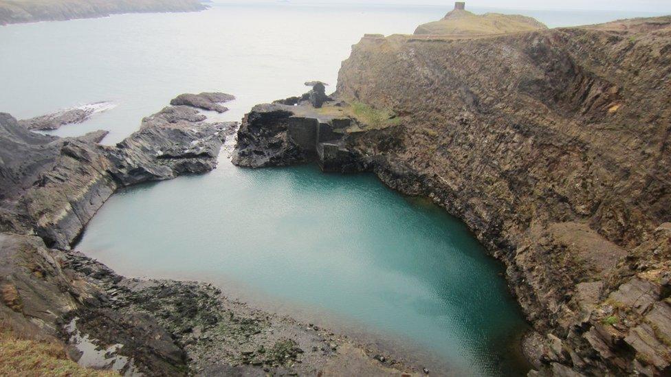 Dawn Gibbons from Porthgain took this photo of the Blue Lagoon near Abereiddy in Pembrokeshire