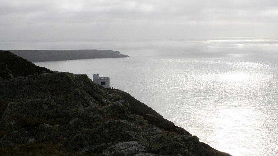 Lisa Hooton from Llanddeusant took this photograph of Ellin's Tower at South Stack on Anglesey