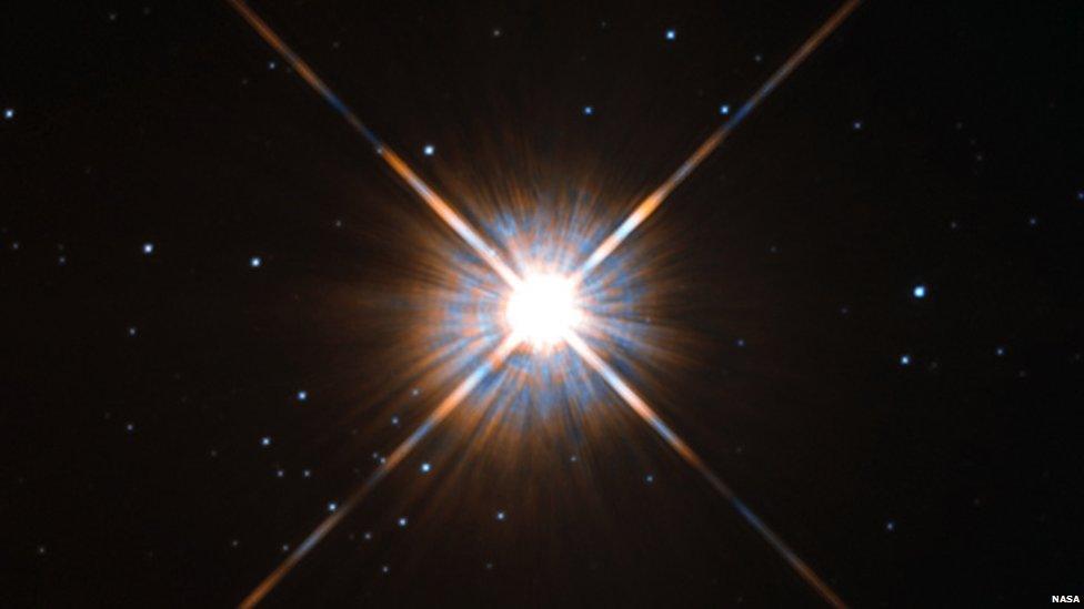 The star Proxima Centauri.