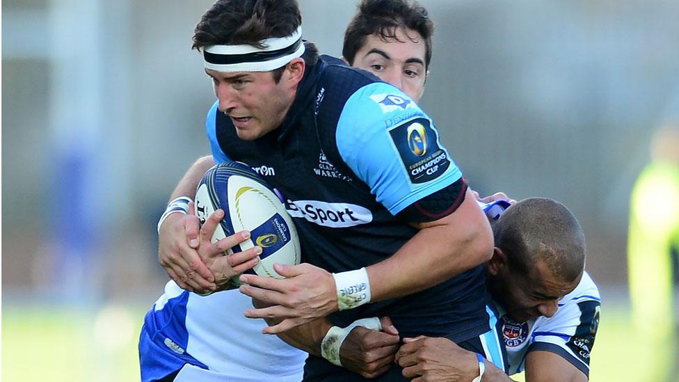 DTH van der Merwe in action for Glasgow