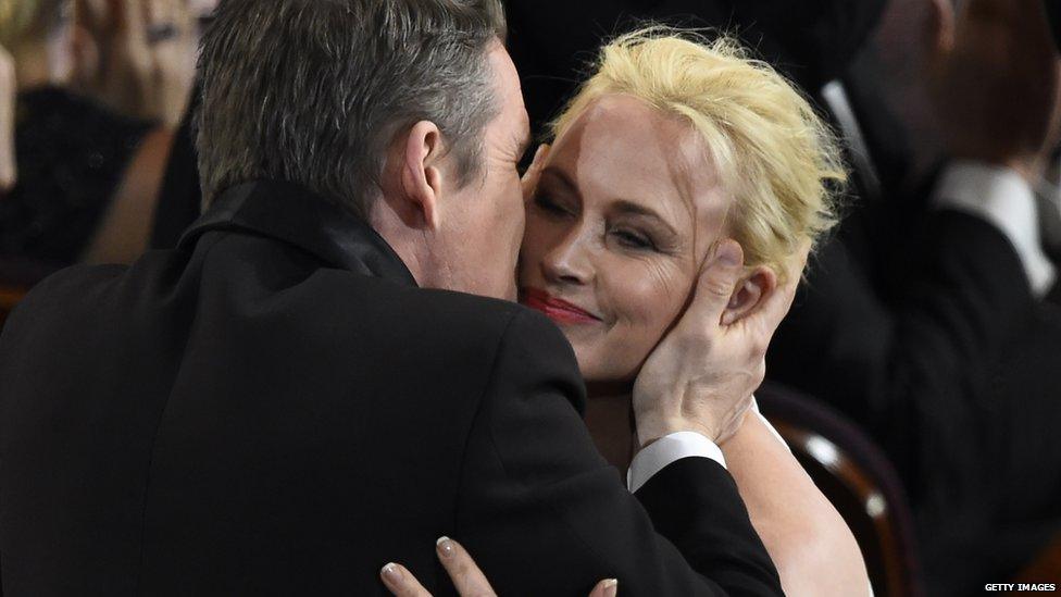 Ethan Hawke (left) and Patricia Arquette