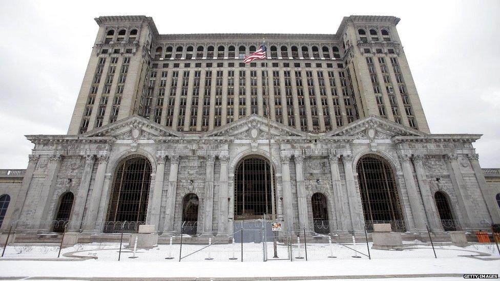 Michigan Central Station in February 2013