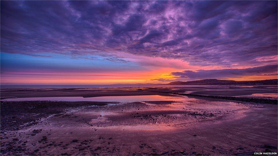 Colin Hazelden captured this view of Rhos-on-Sea beach and promenade with the sun rising over Llysfaen and Llanddulas at low water. Please send your digital images using the link below (Your Pictures: Send Your Images) with details of yourself and how you came to take the image.