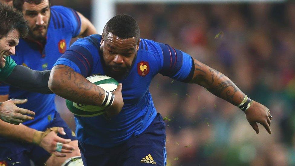 Mathieu Bastareaud in action for France against Ireland