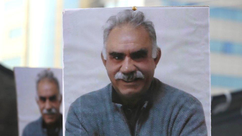 Abdullah Ocalan poster (file pic)