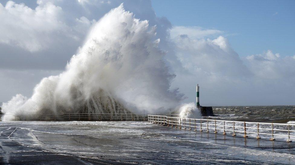 South Beach in Aberystwyth