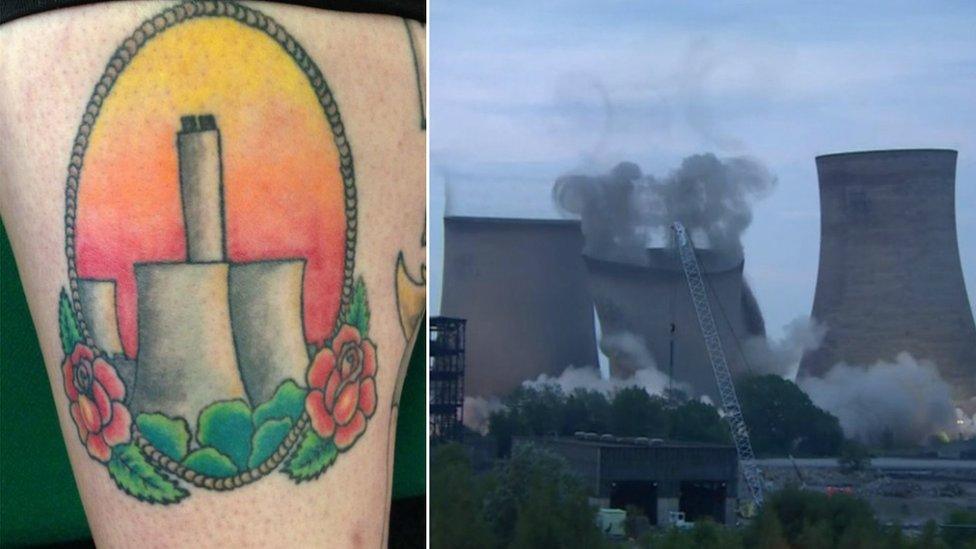 Kelly Green's Didcot power station tattoo