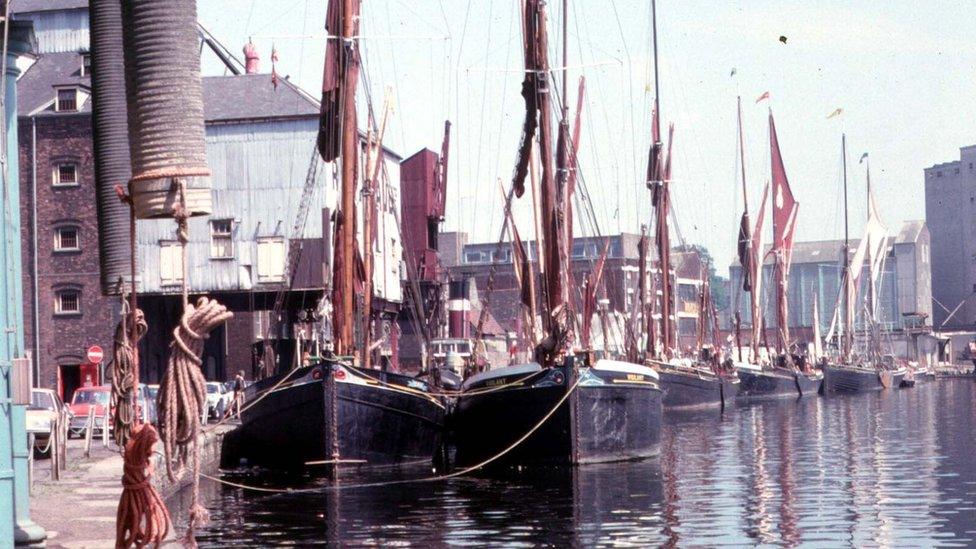 Pin Mill Barge Match 1970s