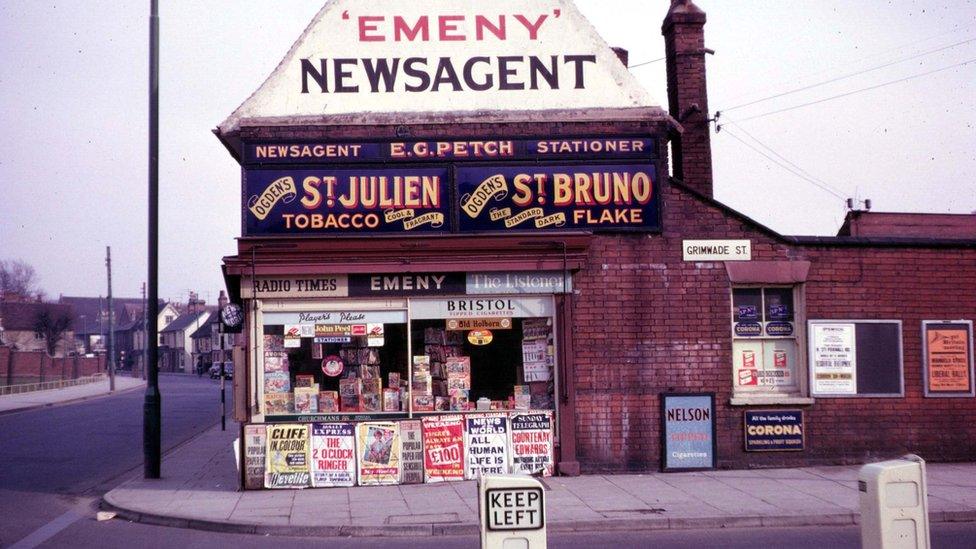 Emeny Newsagent, Grimwade Street, Ipswich, 1960s