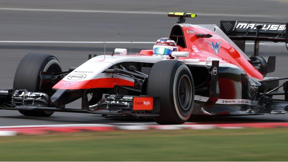 Max Chilton driving the 2014 Marussia