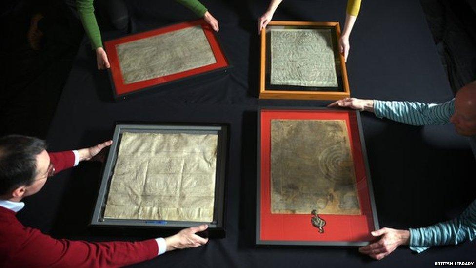 Four Magna Carta manuscripts