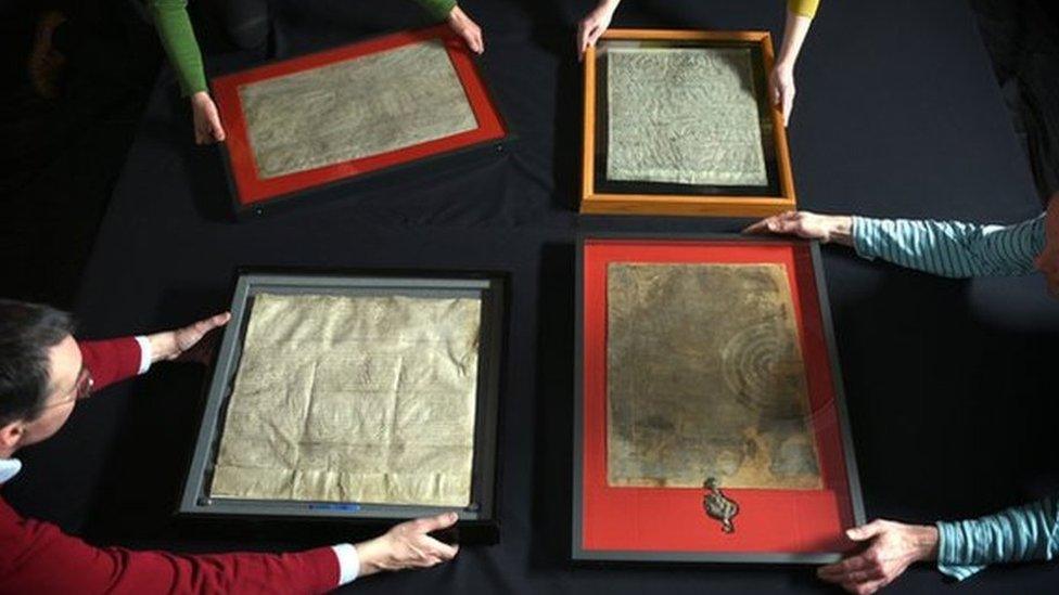 Four Magna Carta manuscripts